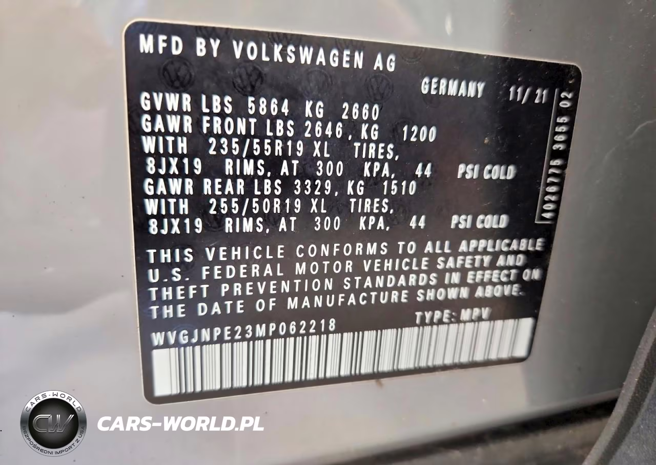 2021 Volkswagen Id.4 Pro VIN:WVGJNPE23MP062218 - 14