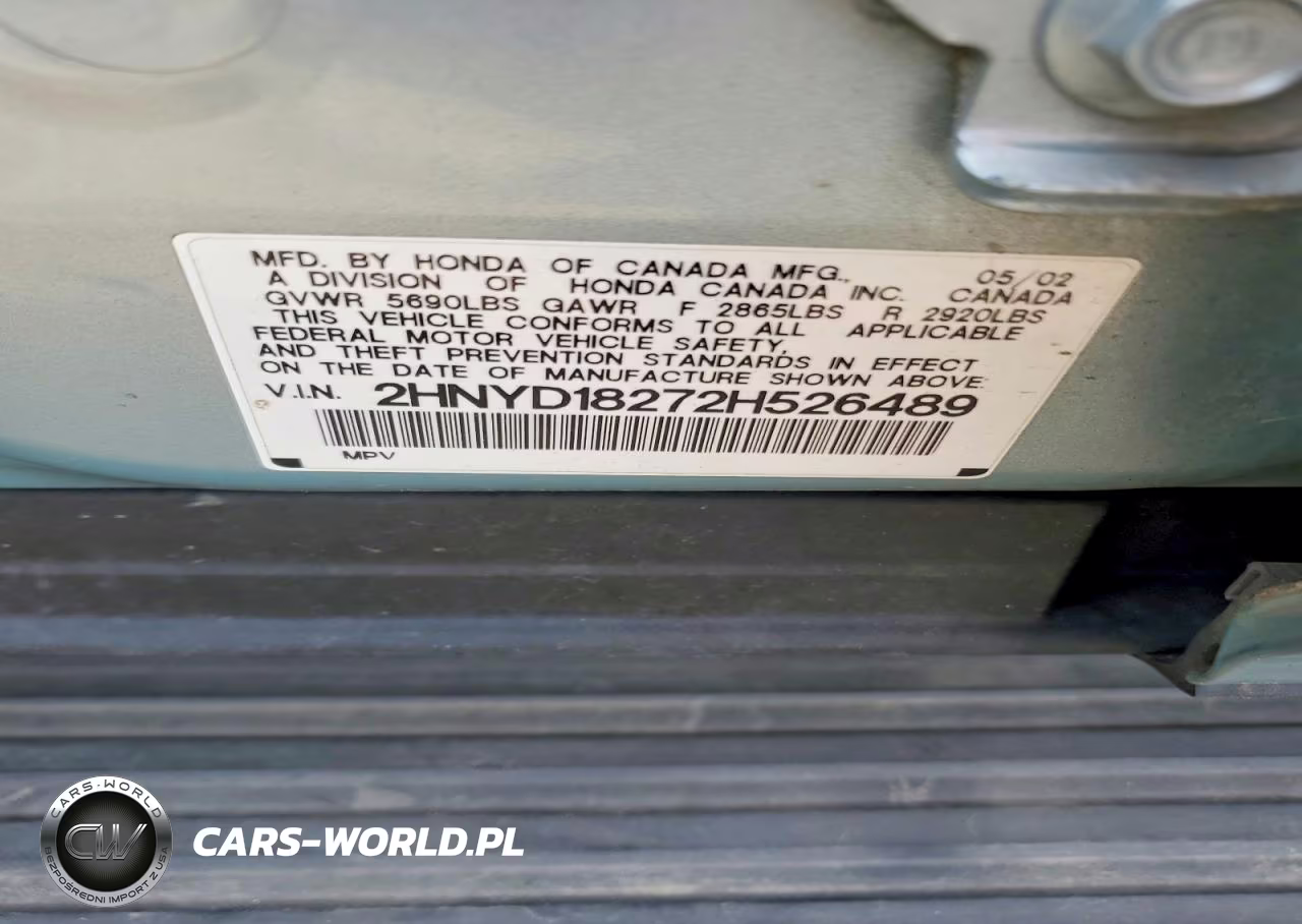 2002 Acura Mdx VIN:2HNYD18272H526489 - 13
