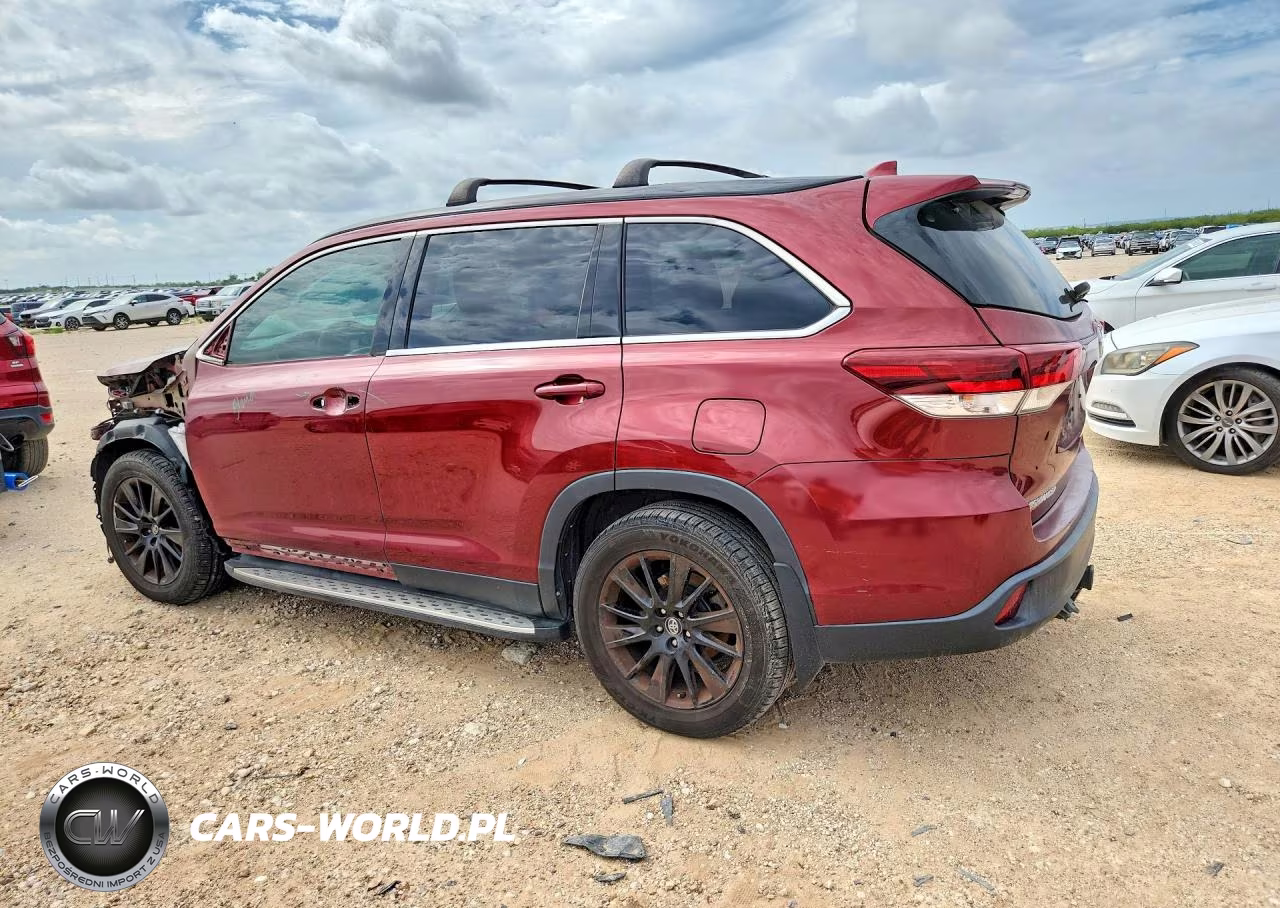 2019 Toyota Highlander Se VIN:5TDKZRFH5KS556207 - 2
