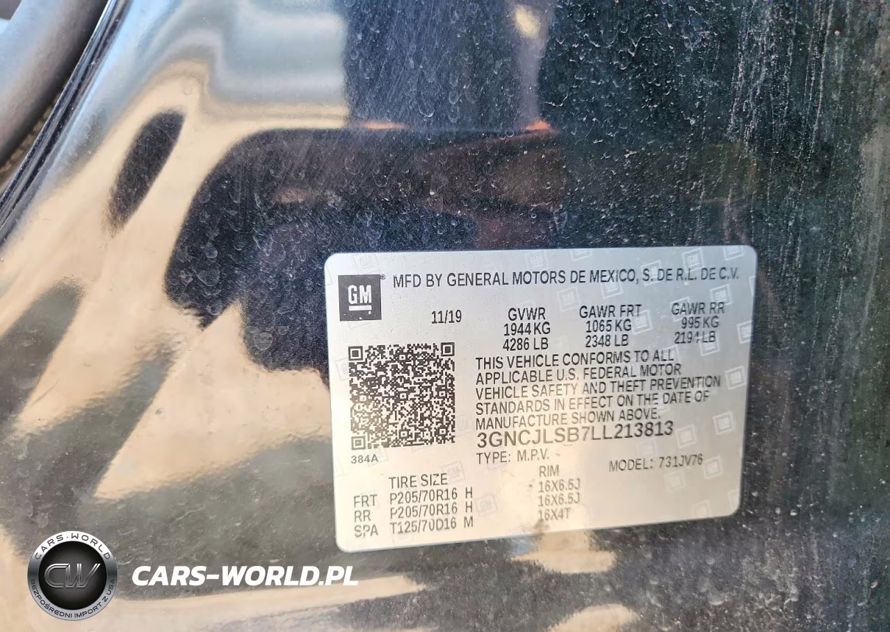 2020 Chevrolet Trax 1Lt VIN:3GNCJLSB7LL213813 - 12
