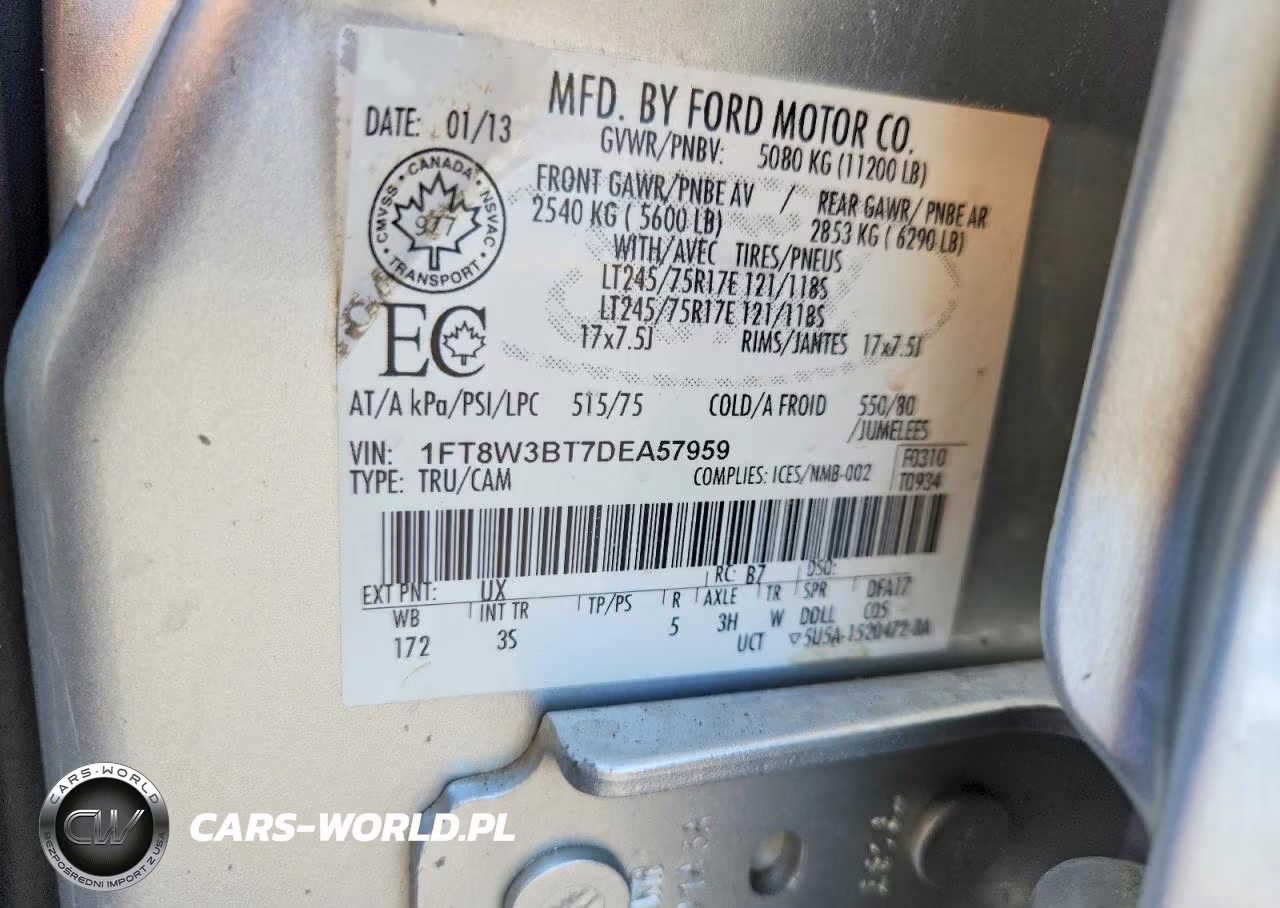 2013 Ford F-350 Xlt VIN:1FT8W3BT7DEA57959 - 12