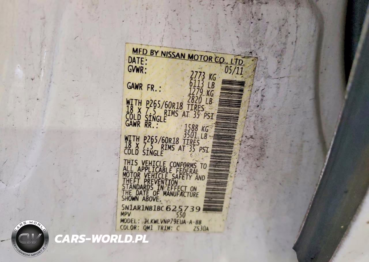 2011 Nissan Pathfinder S VIN:5N1AR1NB1BC625739 - 13