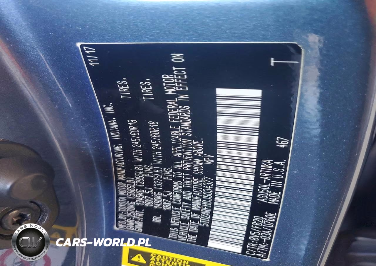 2018 Toyota Highlander Le VIN:5TDZARFH0JS034377 - 14