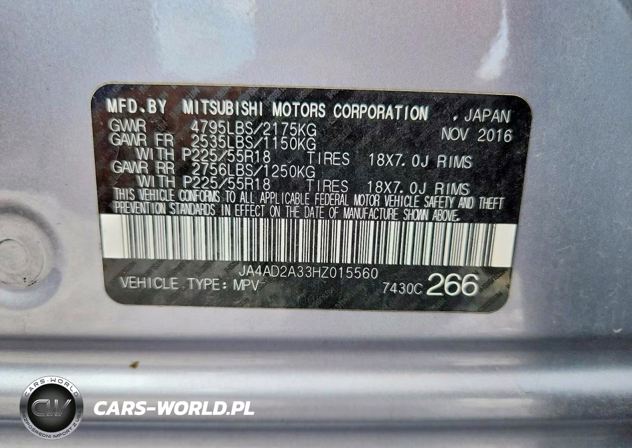 2017 Mitsubishi Outlander Es VIN:JA4AD2A33HZ015560 - 12
