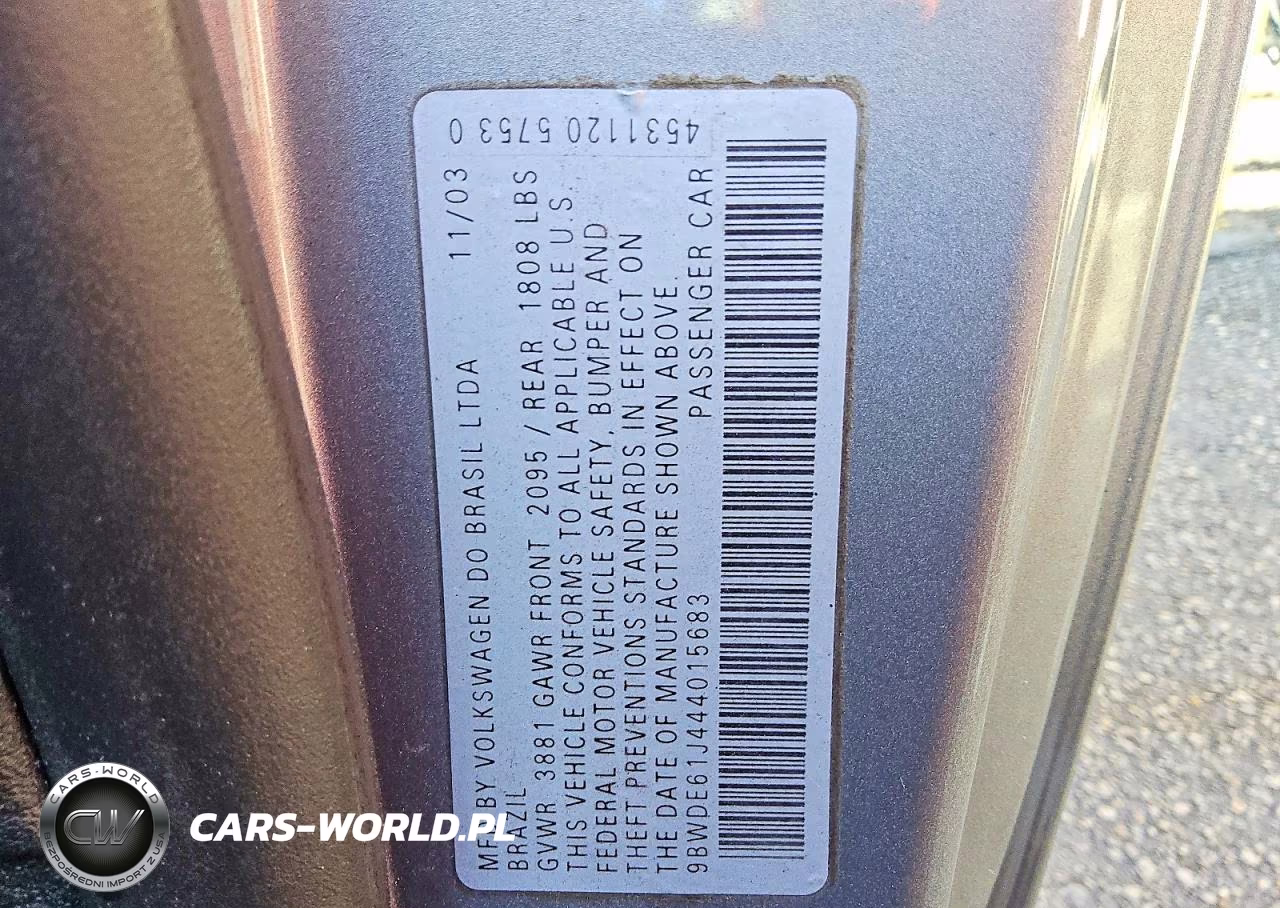 2004 Volkswagen Gti VIN:9BWDE61J444015683 - 12
