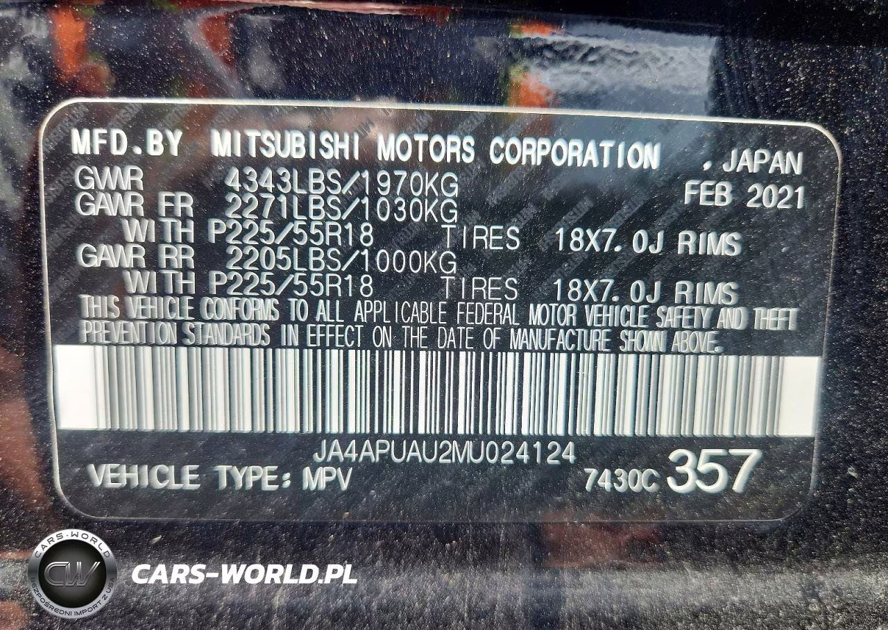 2021 Mitsubishi Outlander Sport Es VIN:JA4APUAU2MU024124 - 13