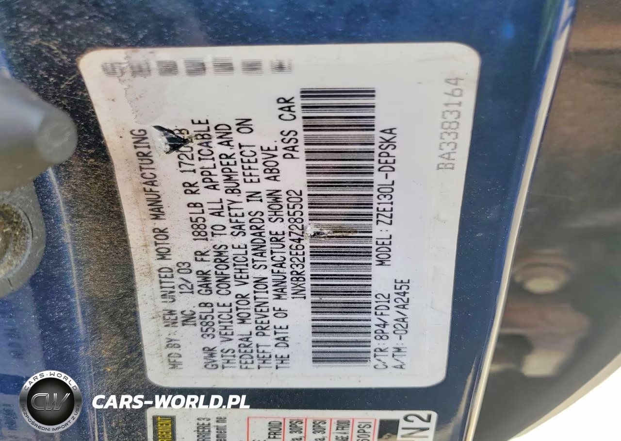 2004 Toyota Corolla S VIN:1NXBR32E64Z285502 - 12
