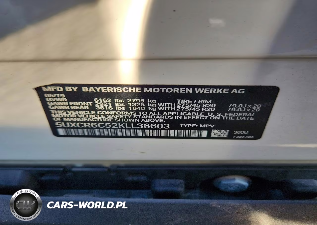 2019 BMW X5 xDrive40I VIN:5UXCR6C52KLL36603 - 14
