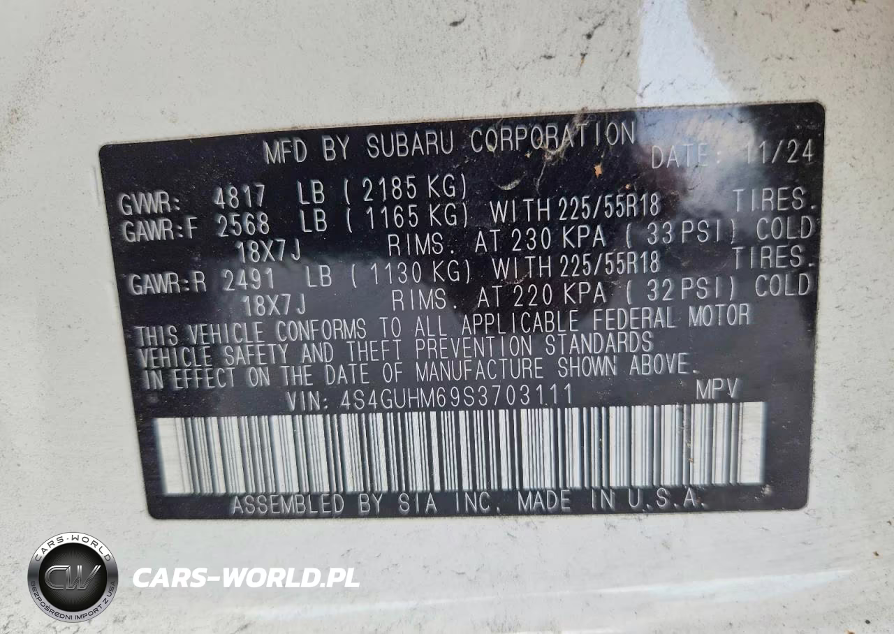 2025 Subaru Crosstrek Limited VIN:4S4GUHM69S3703111 - 14