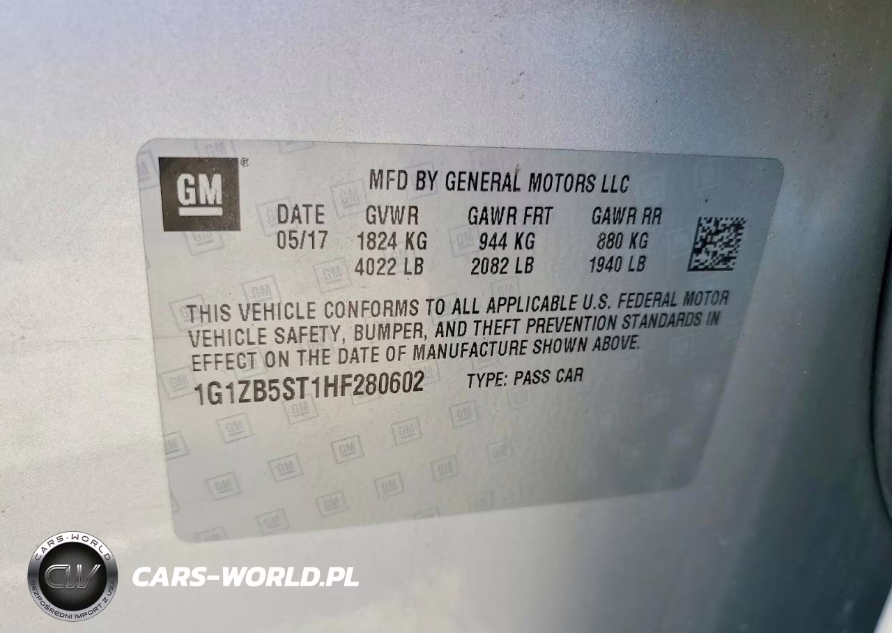 2017 Chevrolet Malibu Ls VIN:1G1ZB5ST1HF280602 - 12