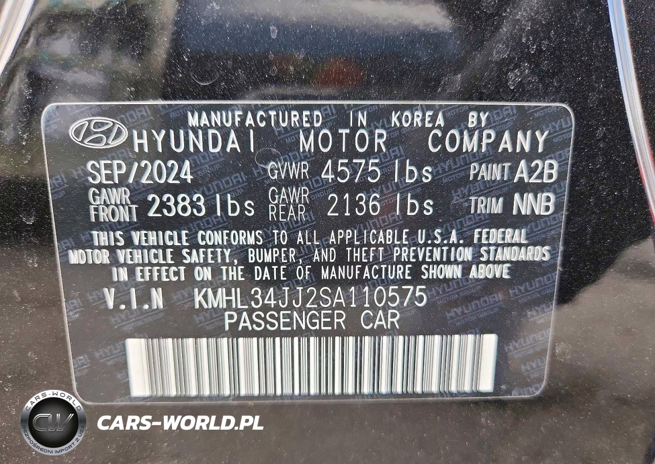 2025 Hyundai Sonata Hybrid Sel VIN:KMHL34JJ2SA110575 - 12