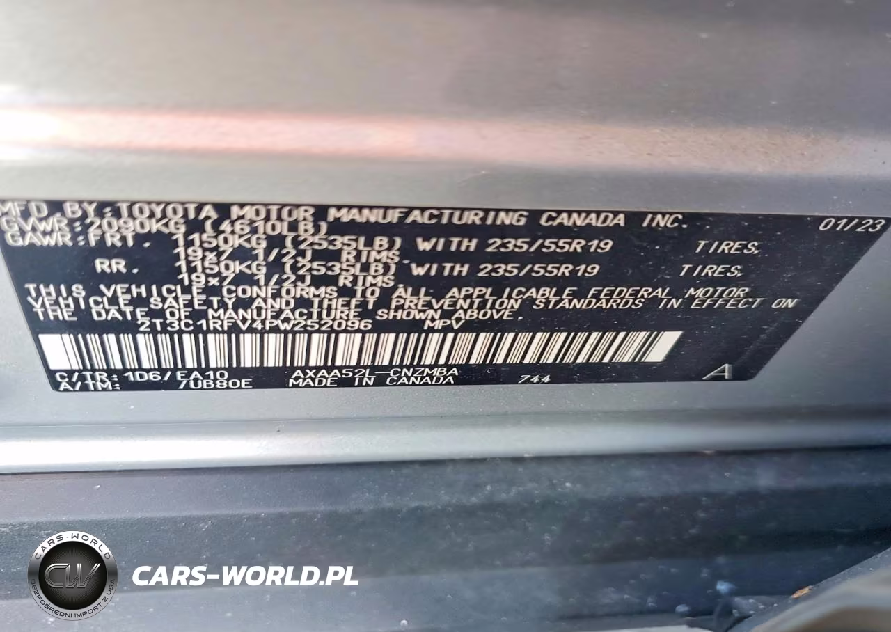 2023 Toyota Rav4 Xle Premium VIN:2T3C1RFV4PW252096 - 13