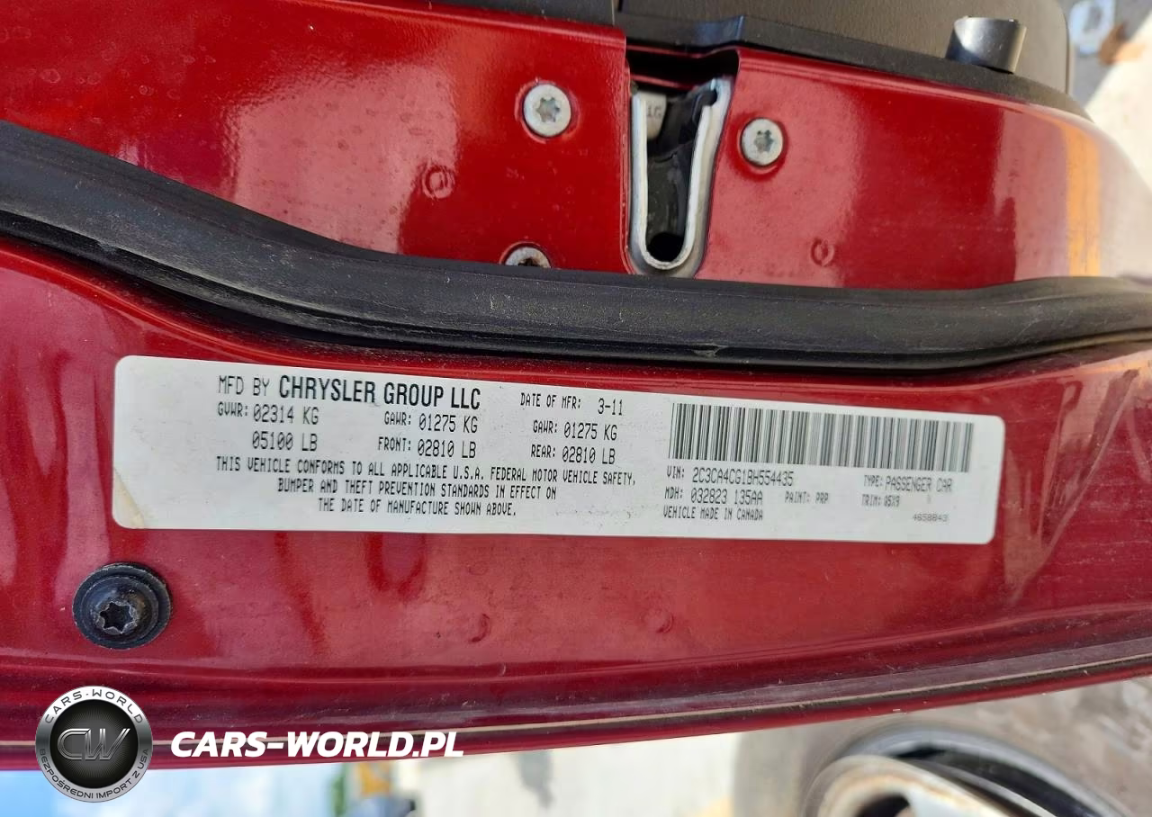 2011 Chrysler 300 VIN:2C3CA4CG1BH554435 - 12
