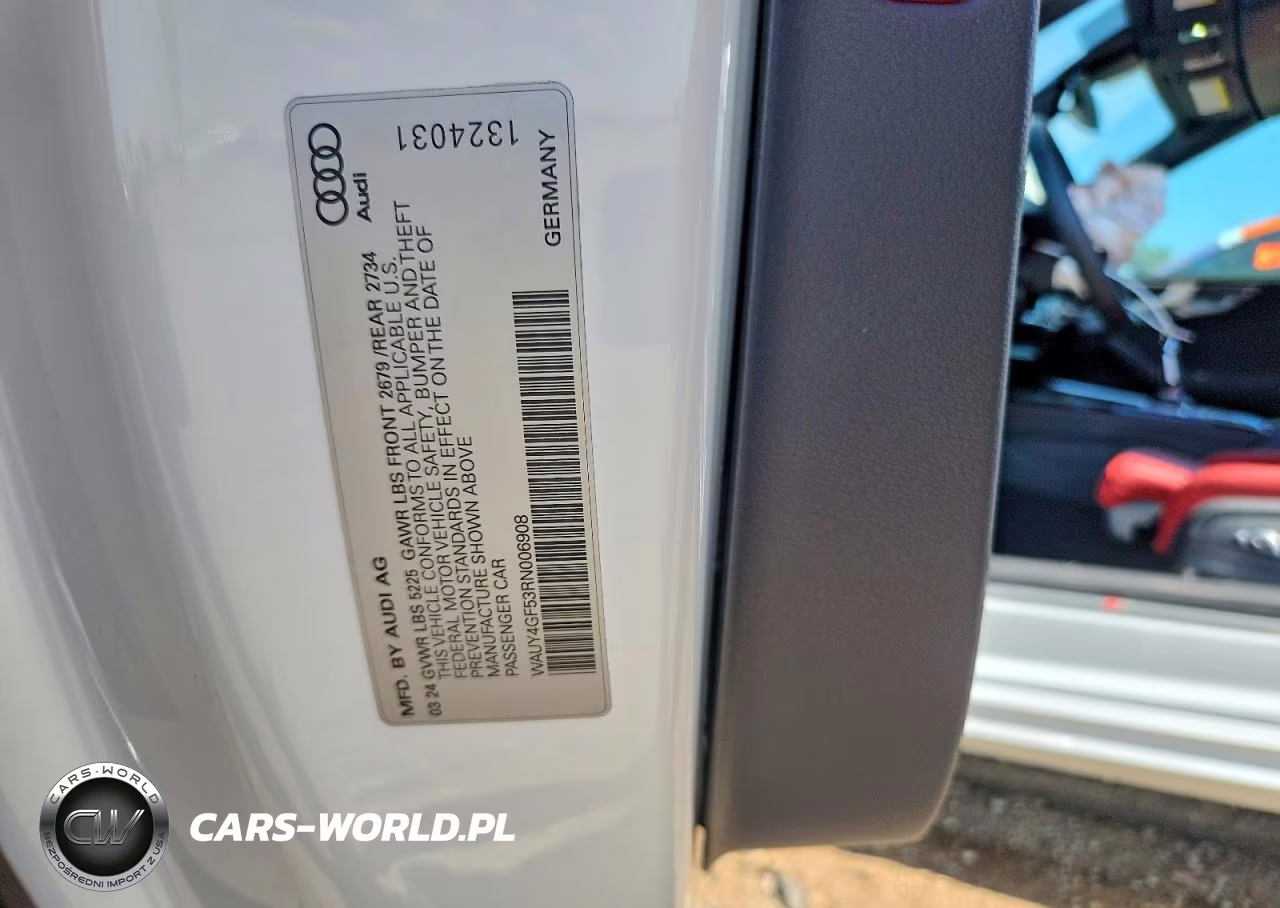 2024 Audi S5 Prestige VIN:WAUY4GF53RN006908 - 12