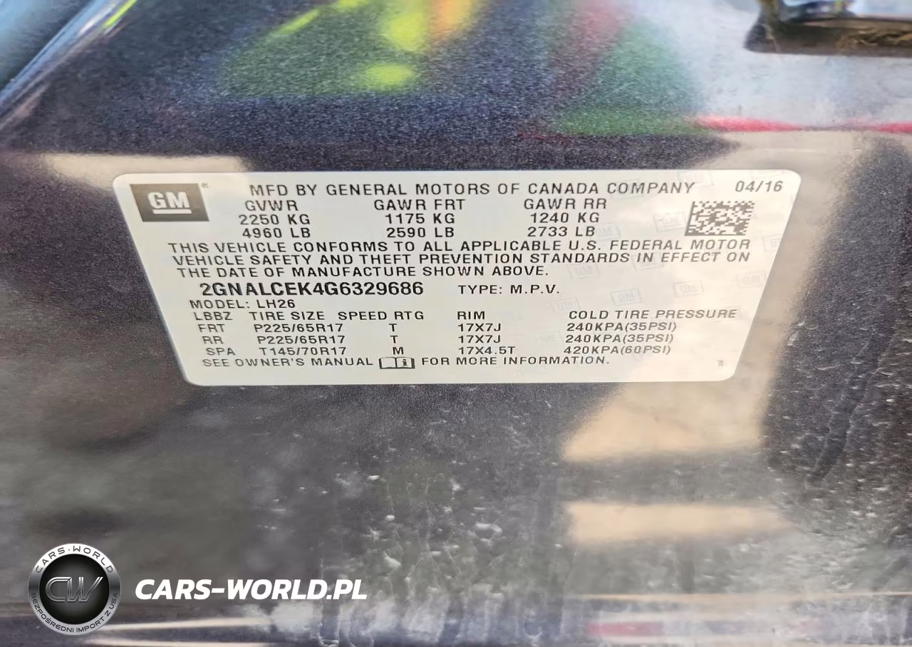 2016 Chevrolet Equinox Lt VIN:2GNALCEK4G6329686 - 13