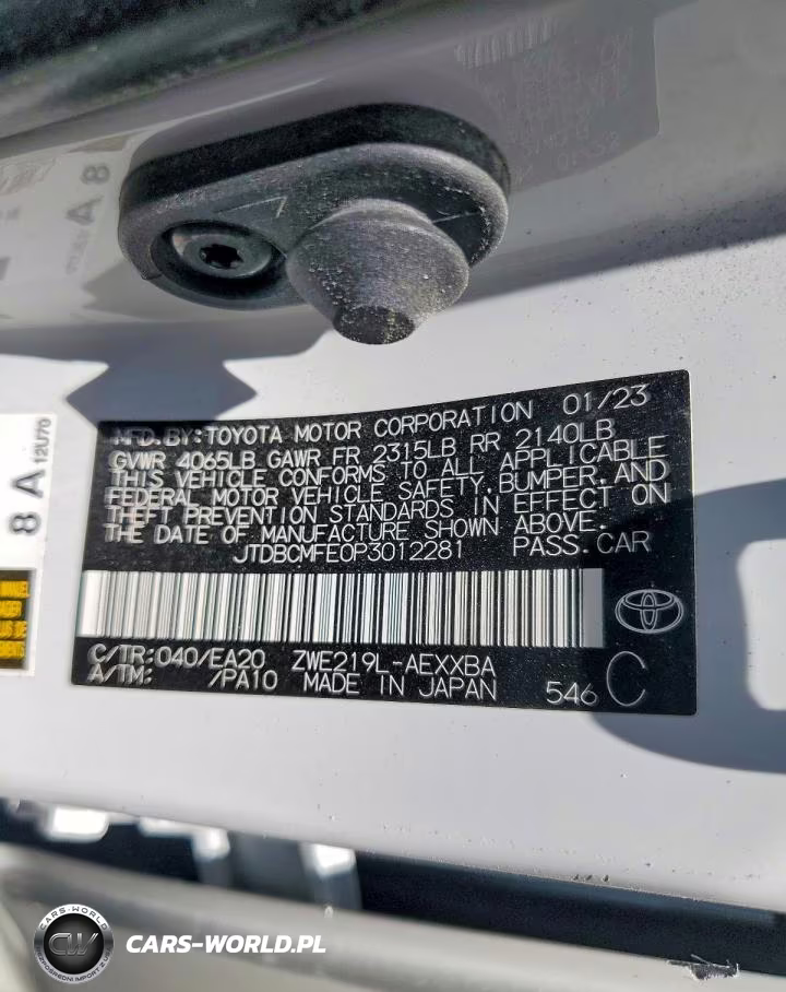 2023 Toyota Corolla Hybrid Xle VIN:JTDBCMFE0P3012281 - 12
