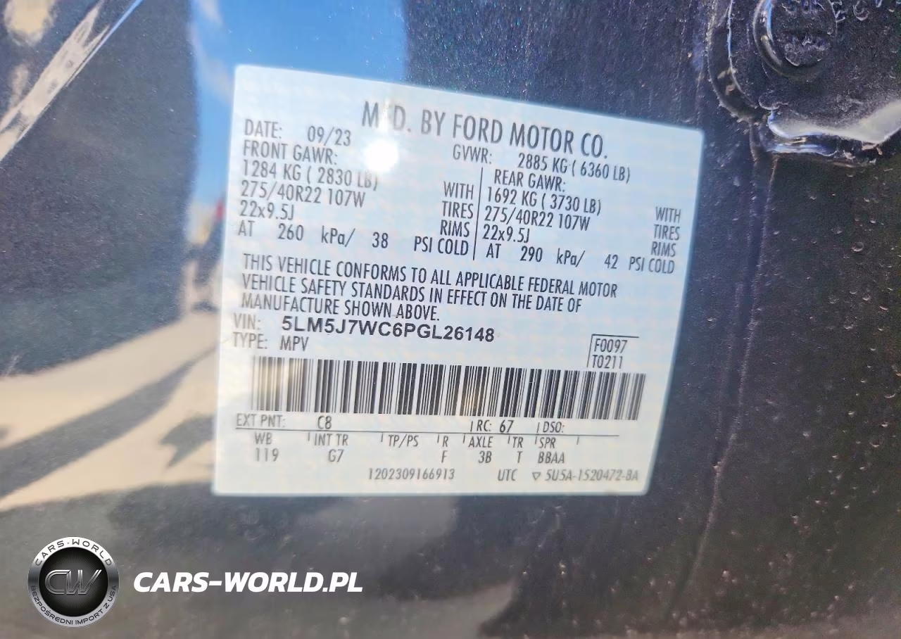 2023 Lincoln Aviator Reserve VIN:5LM5J7WC6PGL26148 - 12