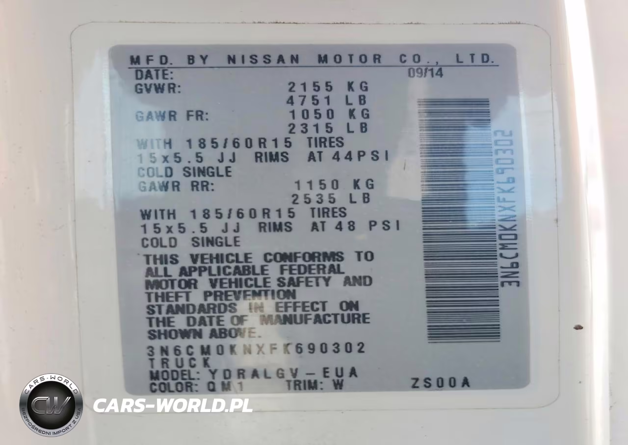 2015 Nissan Nv200 Delivery Van VIN:3N6CM0KNXFK690302 - 13