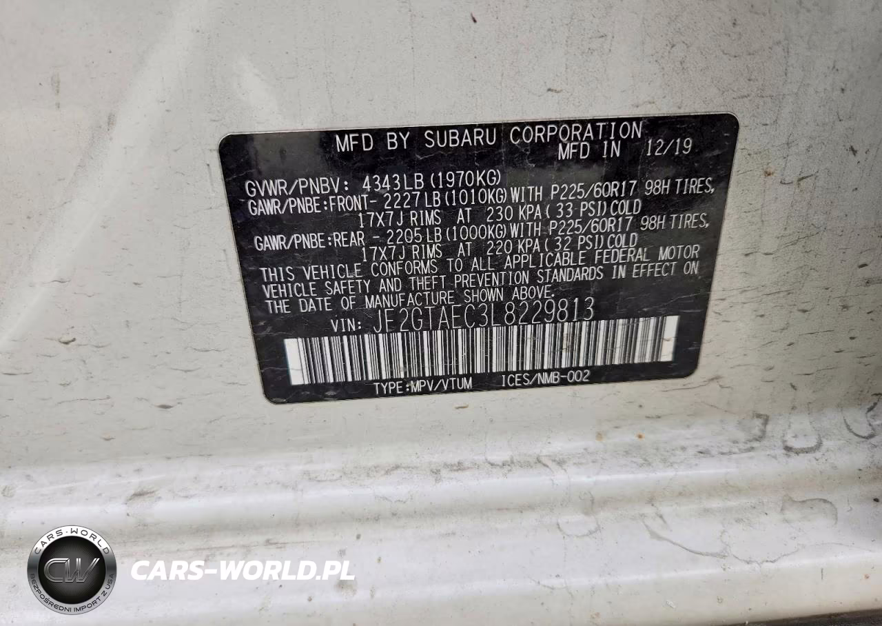 2020 Subaru Crosstrek Premium VIN:JF2GTAEC3L8229813 - 12