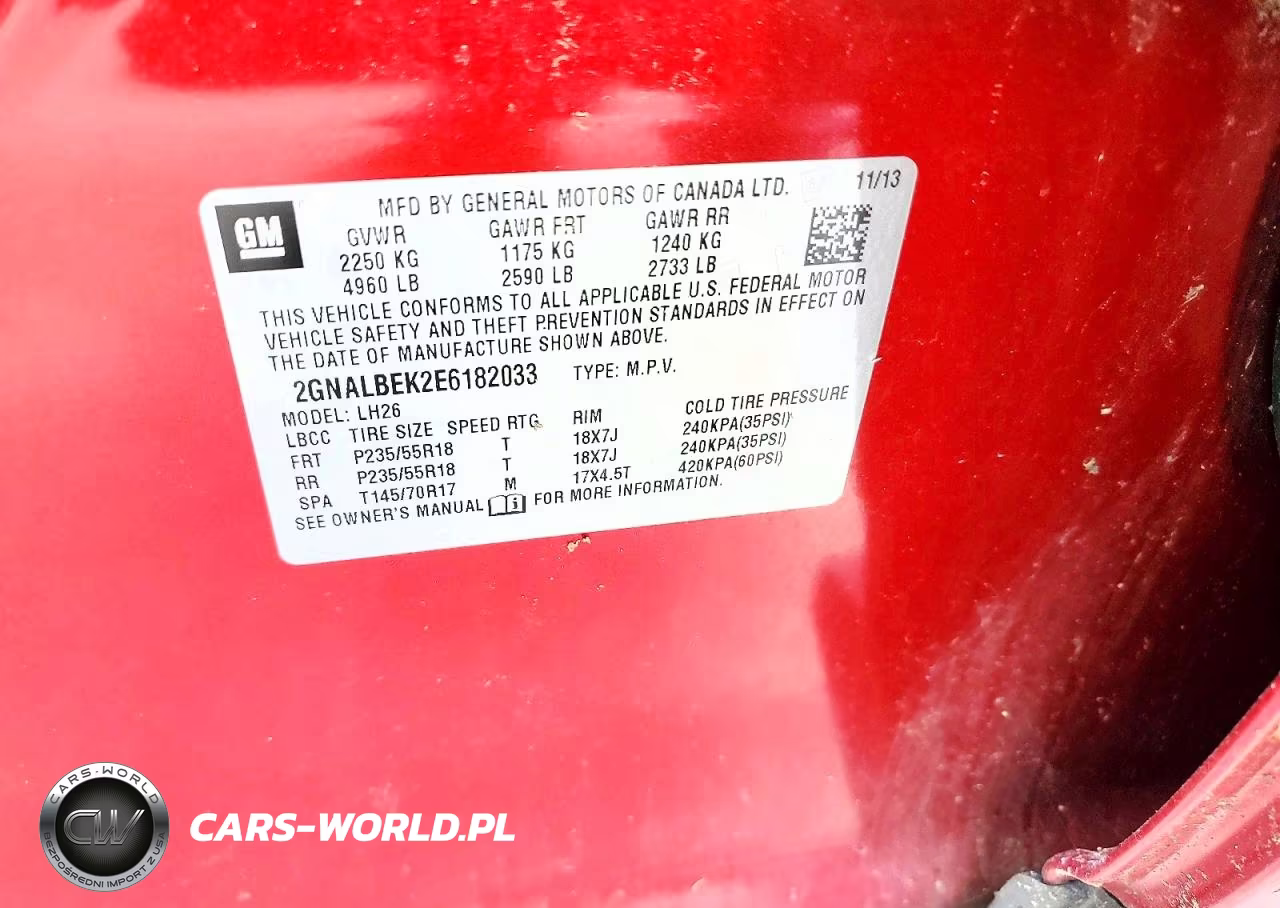 2014 Chevrolet Equinox Lt VIN:2GNALBEK2E6182033 - 13