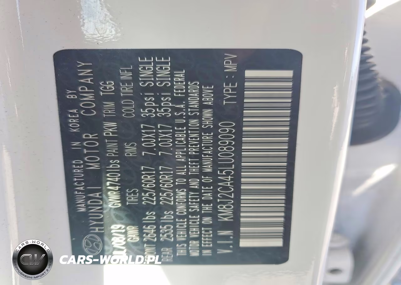 2020 Hyundai Tucson Se VIN:KM8J2CA45LU089090 - 13