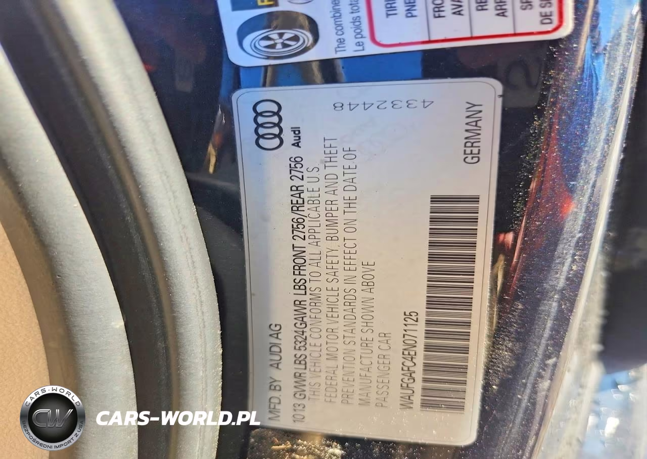 2014 Audi A6 Premium Plus VIN:WAUFGAFC4EN071125 - 12