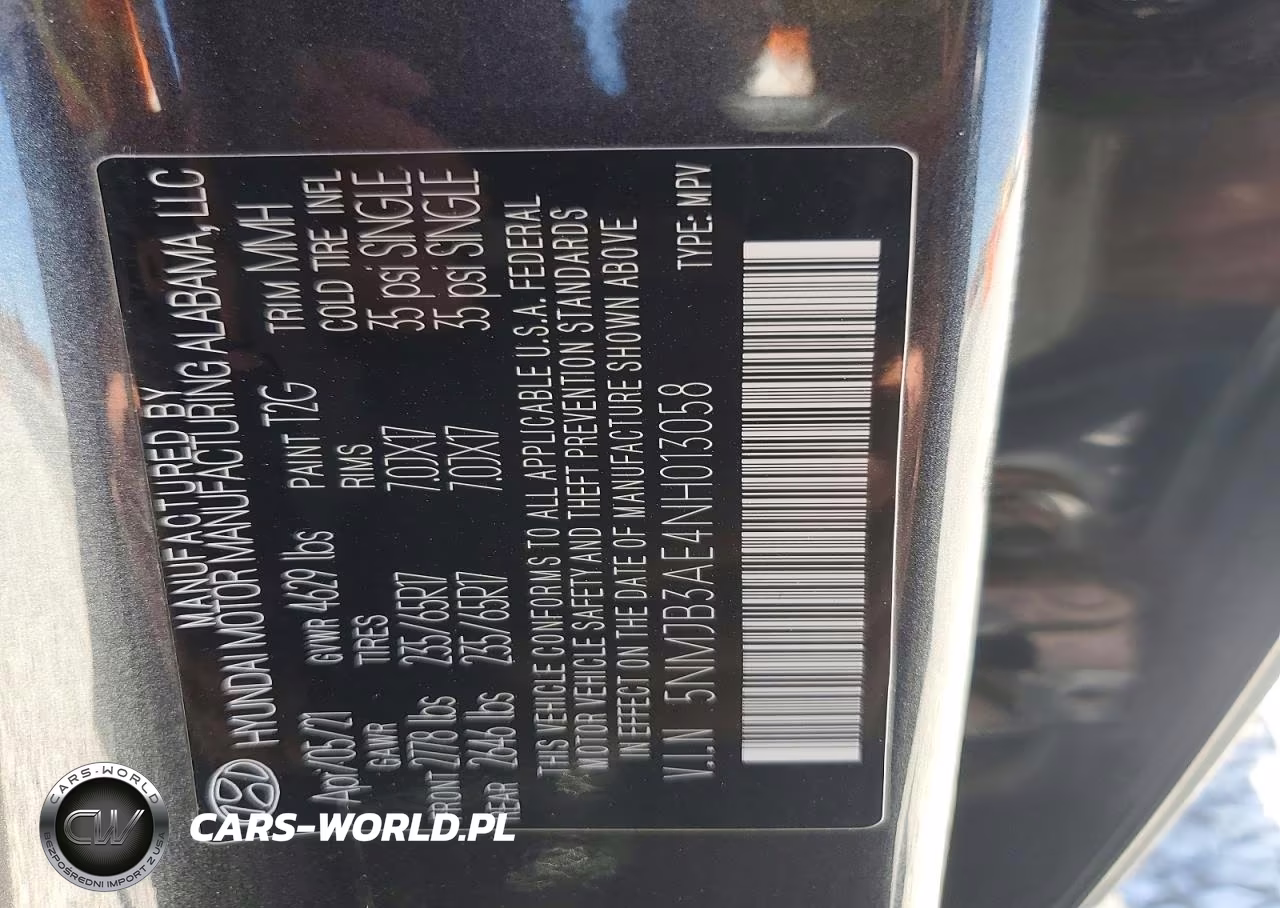 2022 Hyundai Tucson Se Awd W-Blin VIN:5NMJB3AE4NH013058 - 12