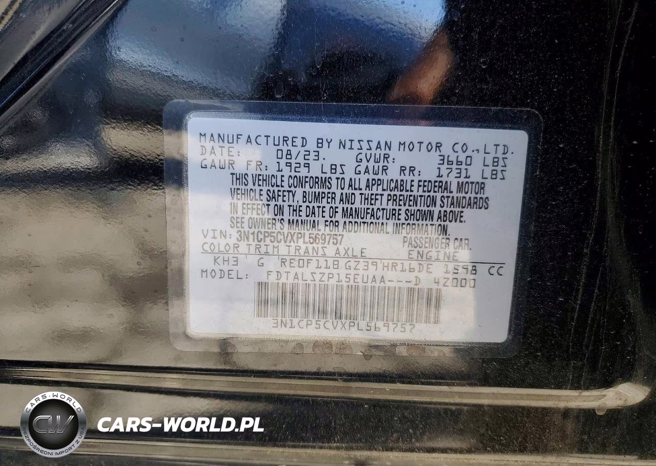 2023 Nissan Kicks Sv VIN:3N1CP5CVXPL569757 - 13