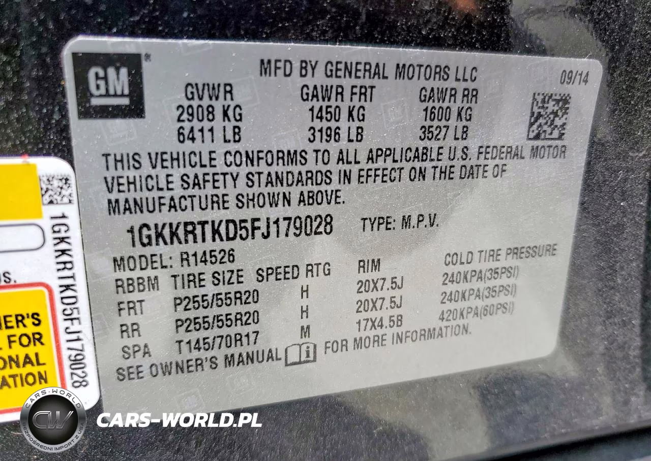2015 GMC Acadia Denali VIN:1GKKRTKD5FJ179028 - 14