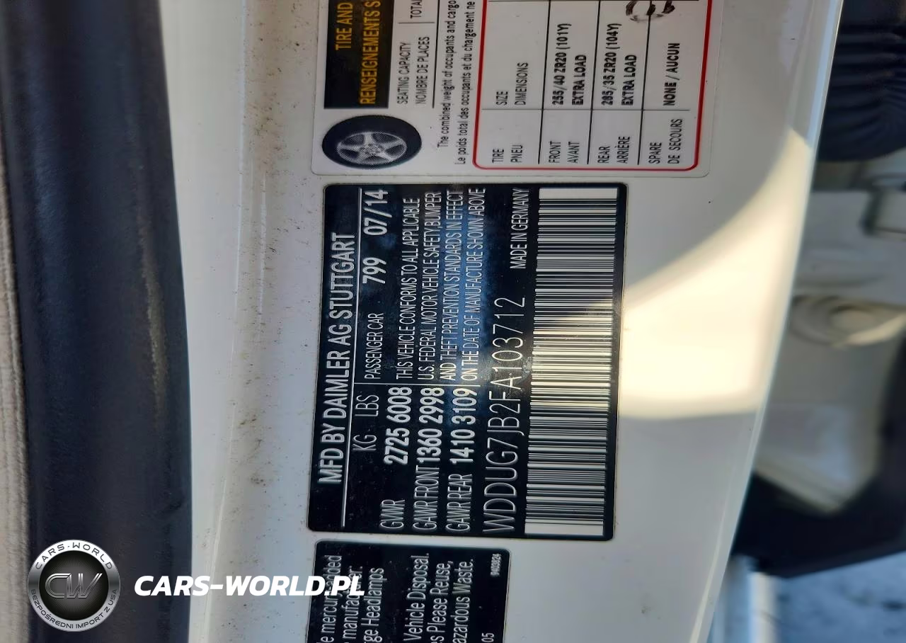 2015 Mercedes-Benz S 63 Amg VIN:WDDUG7JB2FA103712 - 12