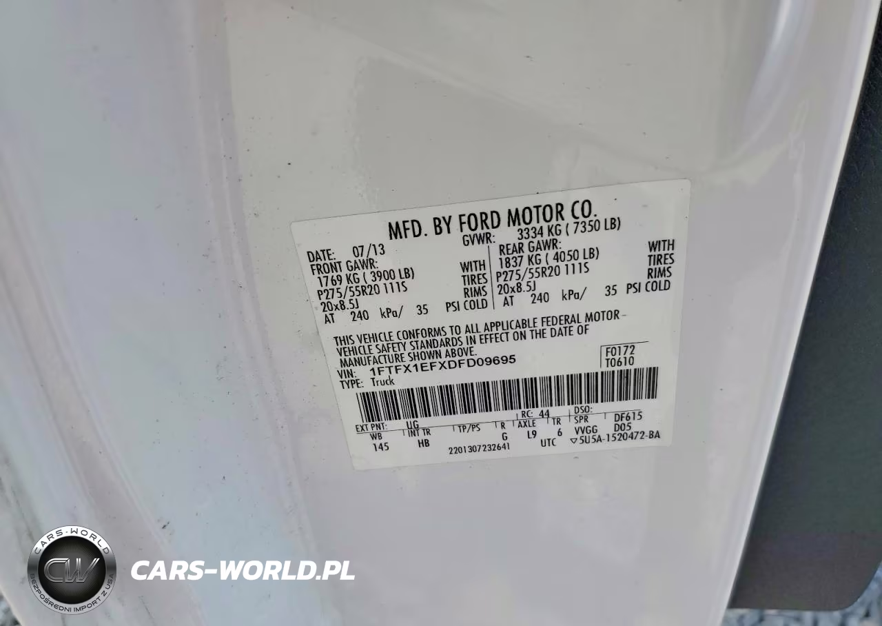 2013 Ford F150 Super Cab VIN:1FTFX1EFXDFD09695 - 12