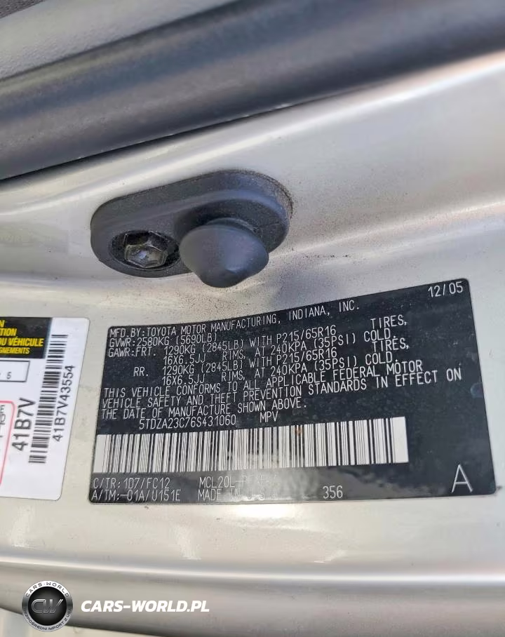 2006 Toyota Sienna VIN:5TDZA23C76S431060 - 13