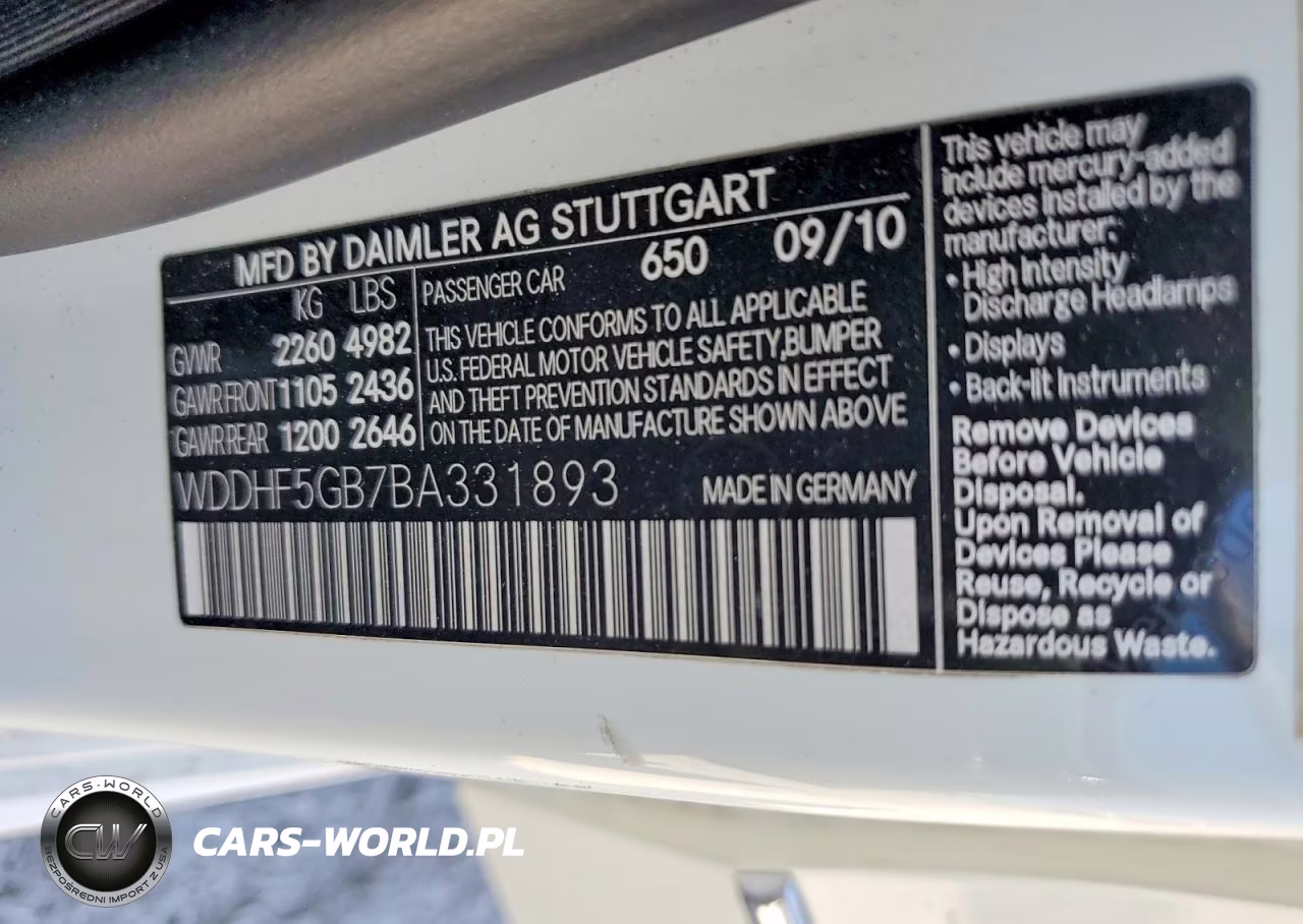 2011 Mercedes-Benz E350 VIN:WDDHF5GB7BA331893 - 12