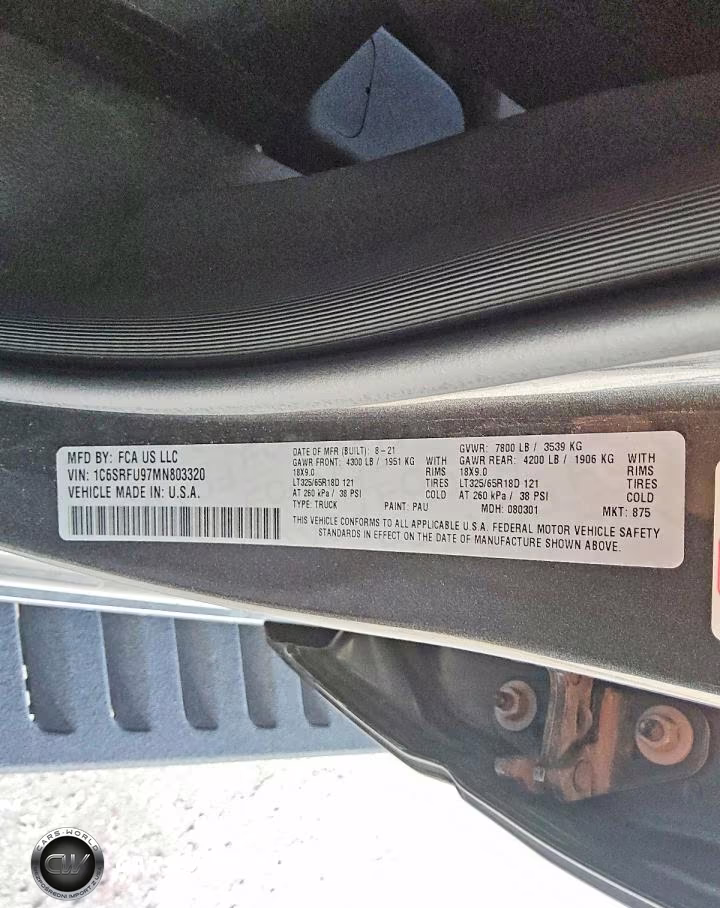 2021 Ram 1500 Trx VIN:1C6SRFU97MN803320 - 12
