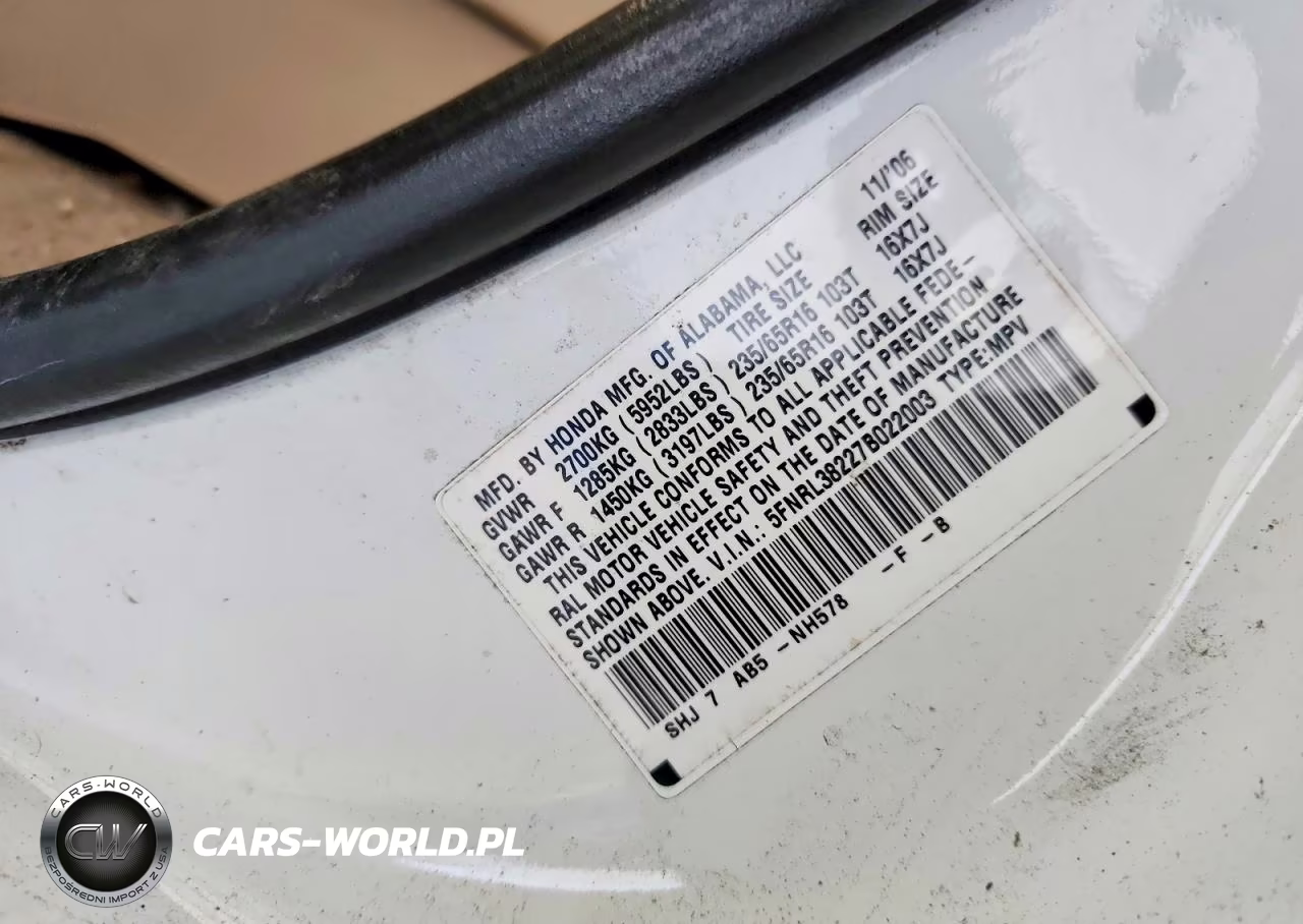2007 Honda Odyssey Lx VIN:5FNRL38227B022003 - 13