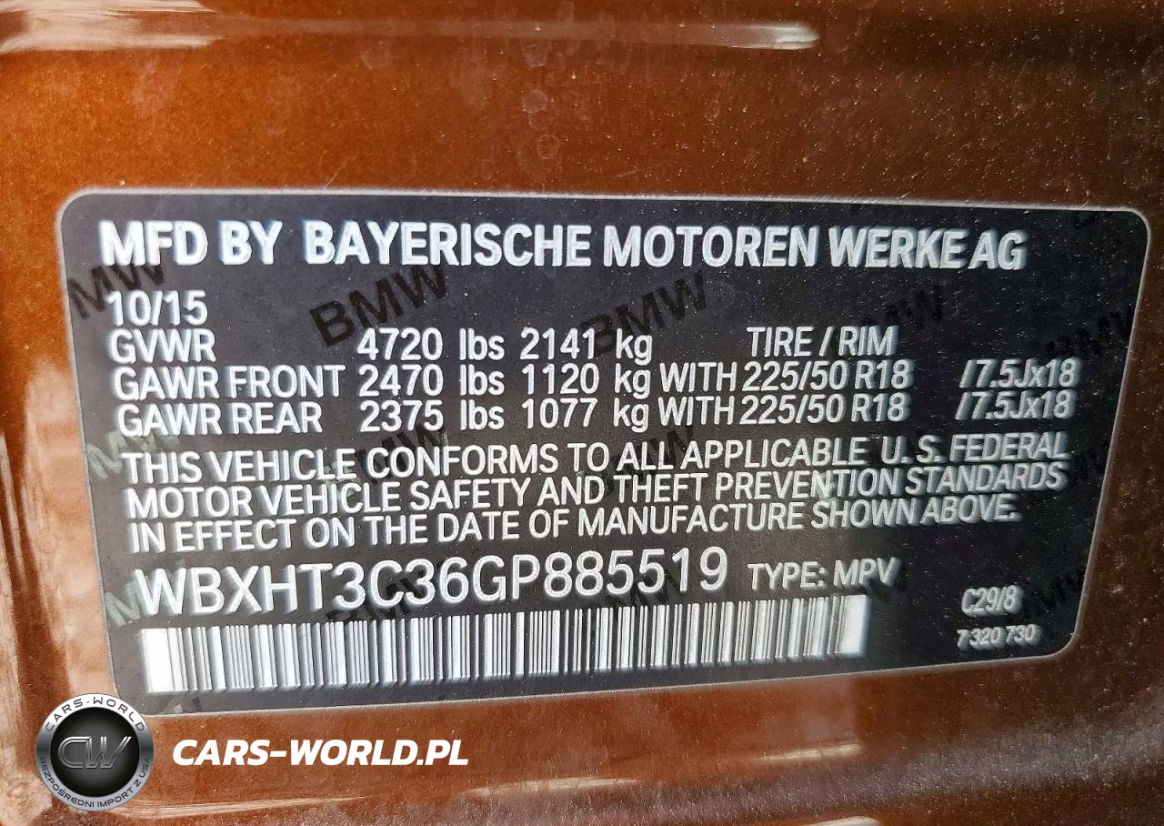 2016 BMW X1 xDrive28I VIN:WBXHT3C36GP885519 - 13