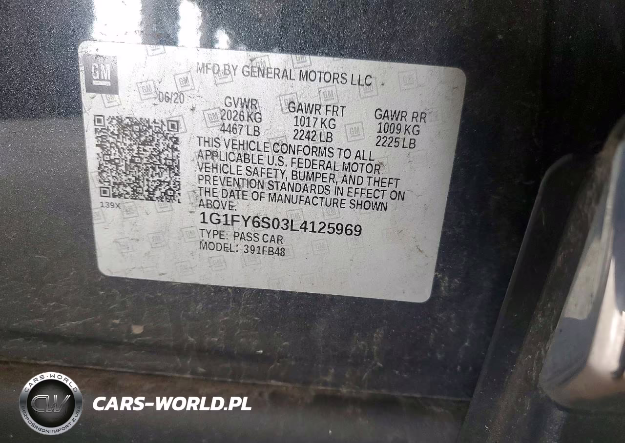 2020 Chevrolet Bolt Ev Lt VIN:1G1FY6S03L4125969 - 12