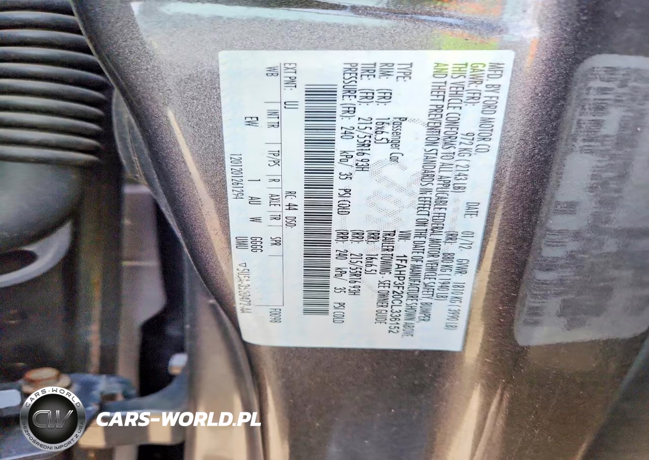 2012 Ford Focus Se VIN:1FAHP3F20CL336152 - 12