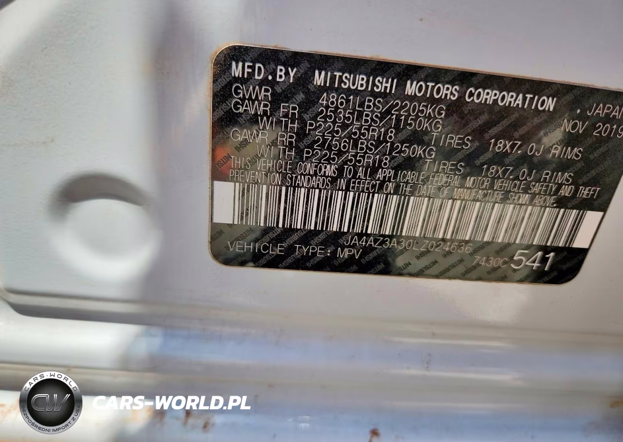 2020 Mitsubishi Outlander Se VIN:JA4AZ3A30LZ024636 - 14