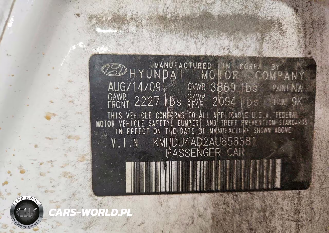 2010 Hyundai Elantra Gls VIN:KMHDU4AD2AU858381 - 13