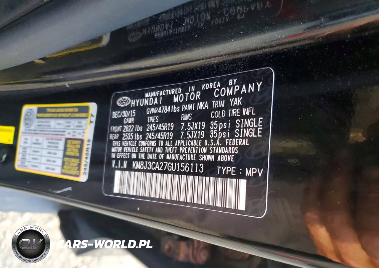 2016 Hyundai Tucson Limited VIN:KM8J3CA27GU156113 - 13