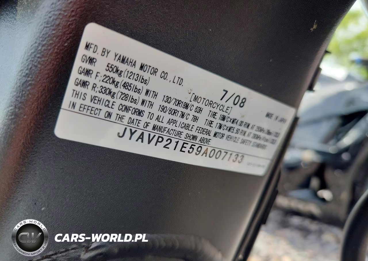 2009 Yamaha Xv1900 A VIN:JYAVP21E59A007133 - 9