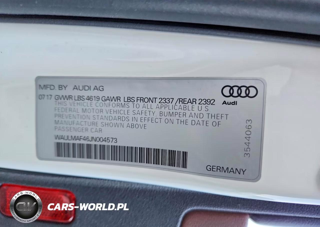 2018 Audi A4 Premium Plus VIN:WAULMAF46JN004573 - 13