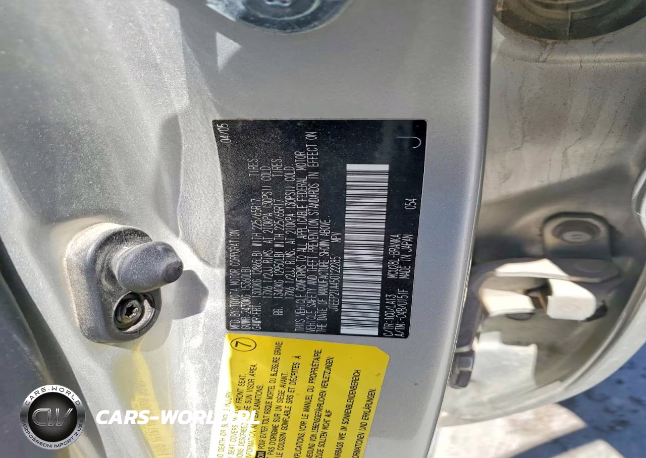 2005 Toyota Highlander VIN:JTEEP21A450122285 - 13