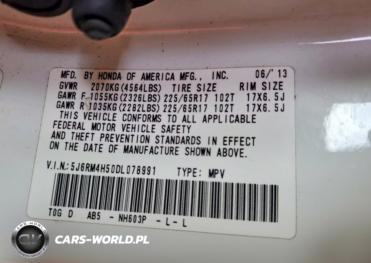 2013 Honda Cr-V Ex VIN:5J6RM4H50DL078991 - 13