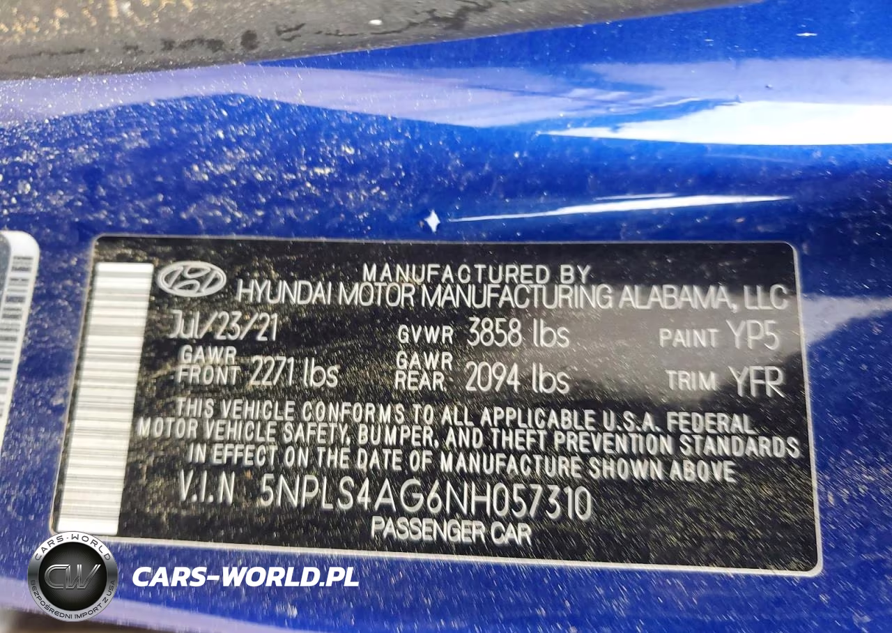 2022 Hyundai Elantra Sel VIN:5NPLS4AG6NH057310 - 12