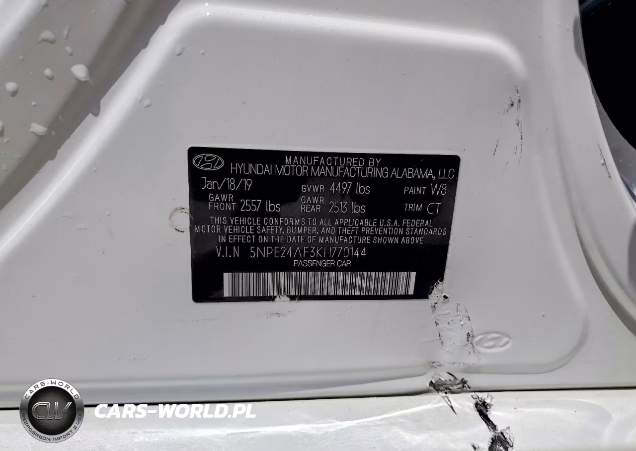 2019 Hyundai Sonata Se VIN:5NPE24AF3KH770144 - 12