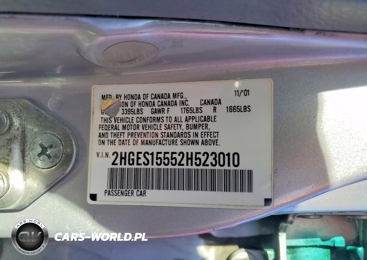 2002 Honda Civic Lx VIN:2HGES15552H523010 - 12