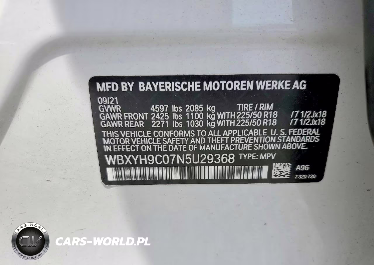 2022 BMW X2 Sdrive28I VIN:WBXYH9C07N5U29368 - 13