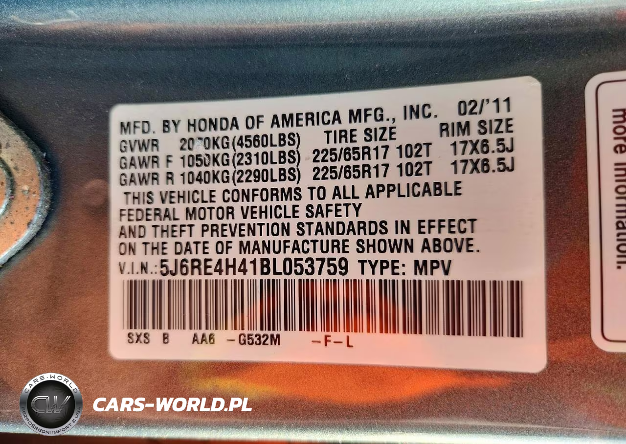 2011 Honda Cr-V Se VIN:5J6RE4H41BL053759 - 12